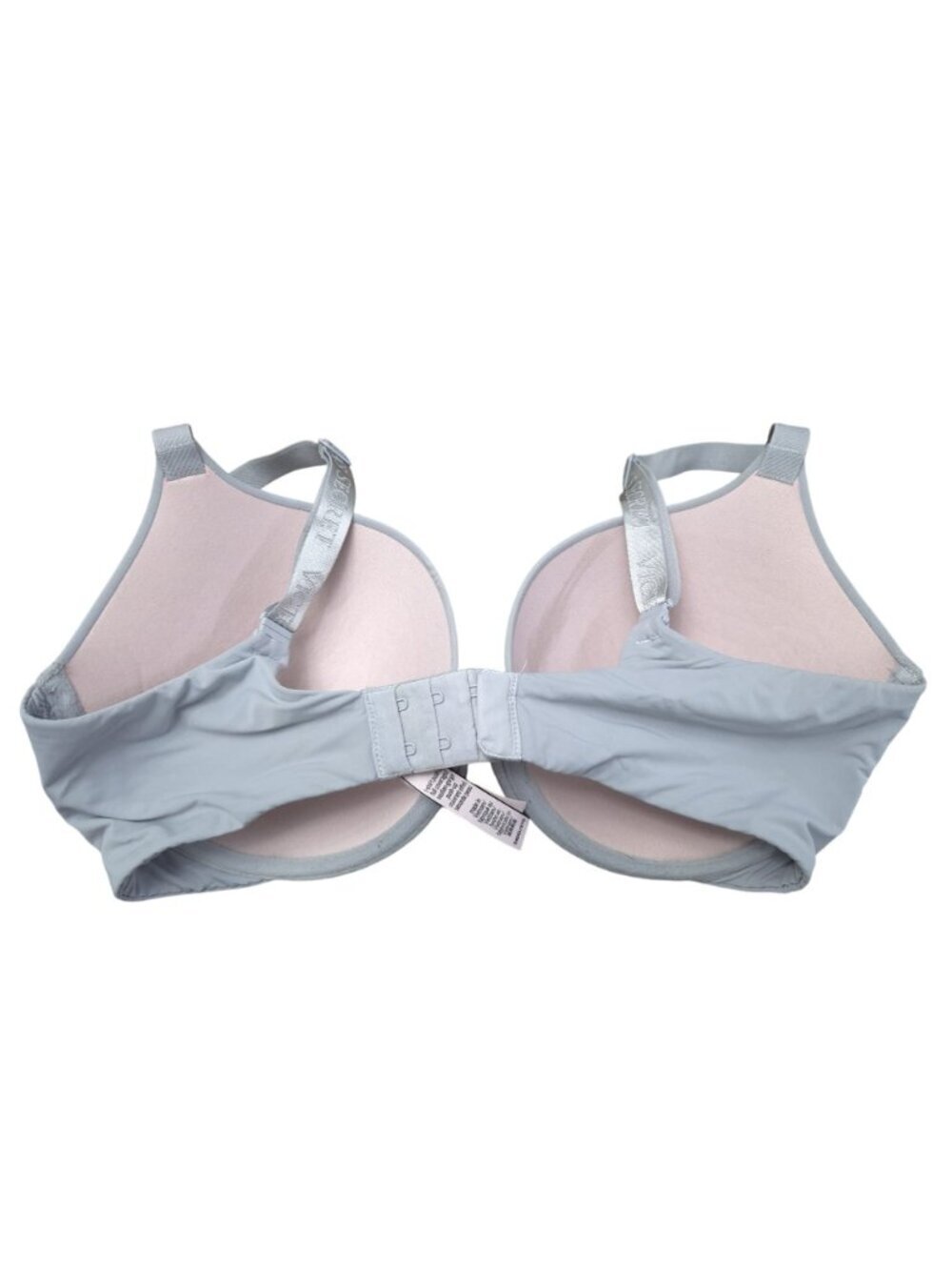 Victoria's Secret Push-Up Bra 34DD Light Gray T-Shirt Adjustable Straps - Picture 2 of 5